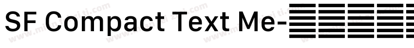 SF Compact Text Me字体转换